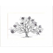 Friends & Family Tree- Takes 150 Fingerprints - Oak- A2-Personalised/ Handrawn Original Unframed Friends & Family Tree- Takes 150 Fingerprints - Oak- A2-Personalised/ Handrawn Original Unframed